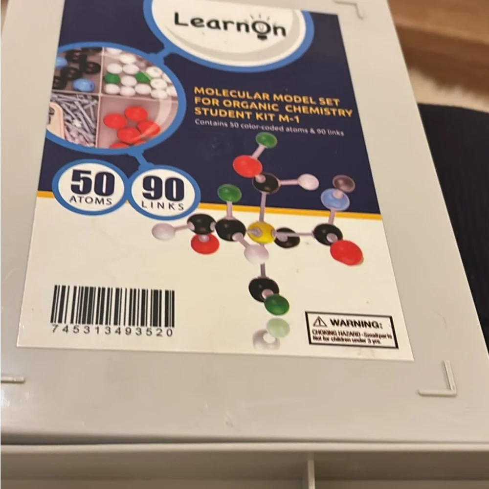 Colorful Molecular Model Learning Toy Set for Educational Fun
